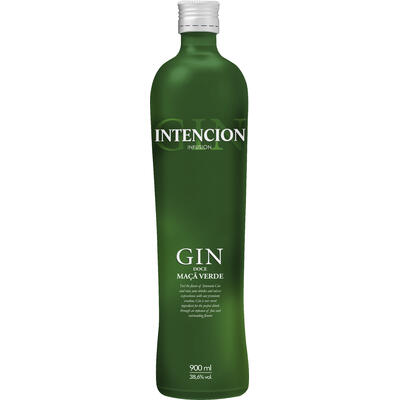 Gin Intencion Maçã Verde Garrafa com 900ml