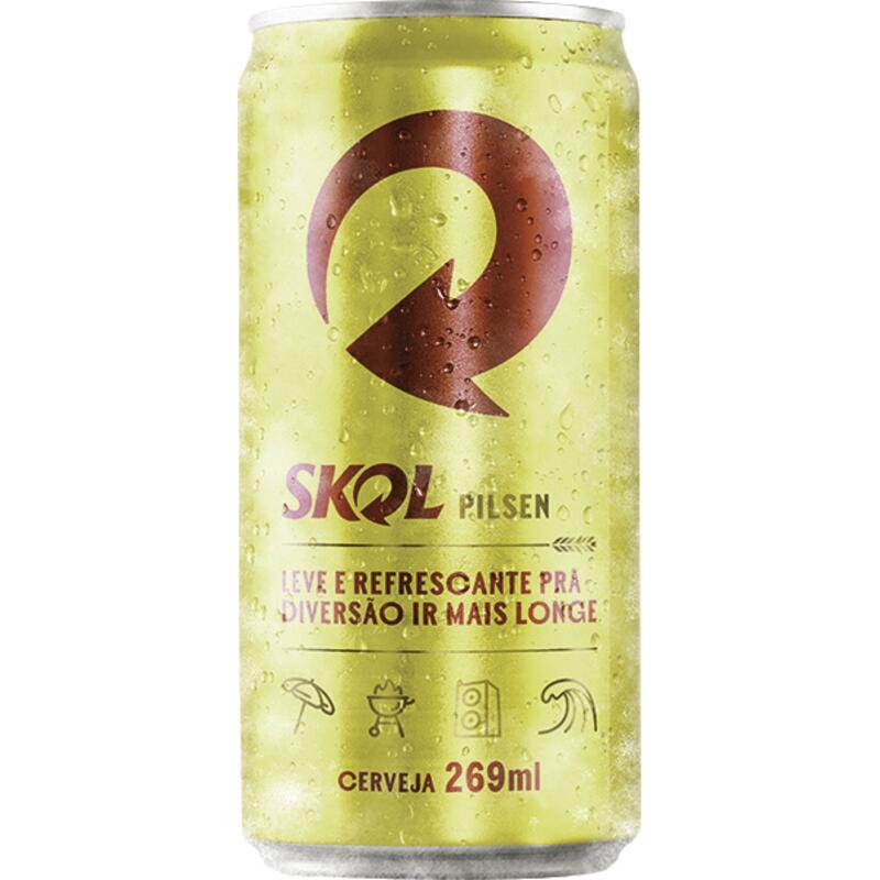 Cerveja Skol Redondinha Lata com 269ml