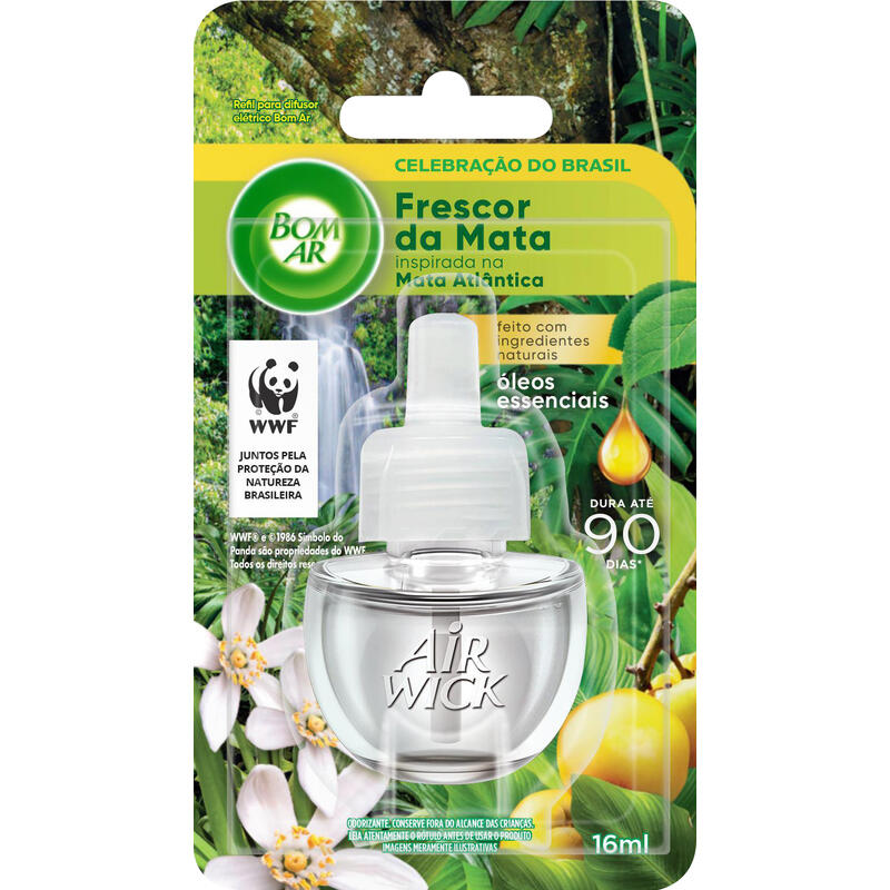 Desodorizador Bom Ar Frescor da Mata Refil com 16ml
