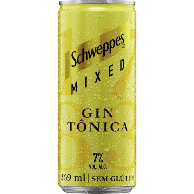 Bebida Alcoólica Schweppes Gin Tônica Lata com 269ml