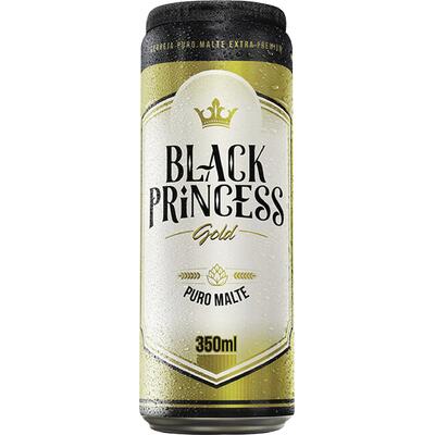Cerveja Black Princess Gold Lata com 350ml