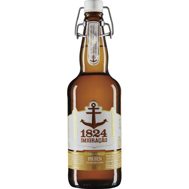 Cerveja Imigração Pilsen Garrafa com 500ml