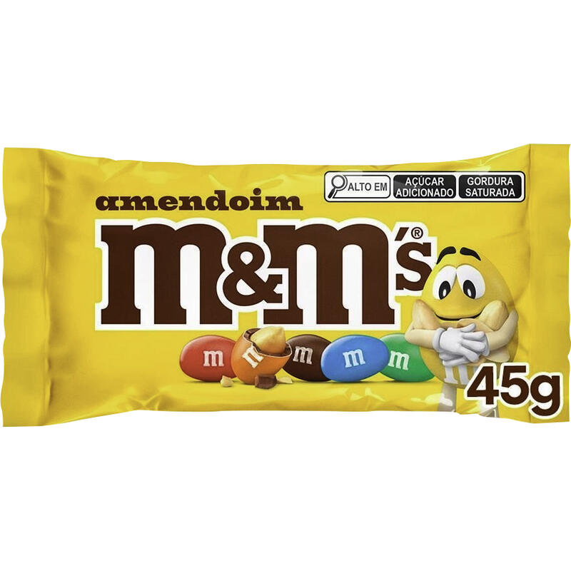 Confeito M&M's Amendoim Pacote com 45g
