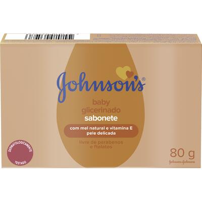 Sabonete Johnson’s Baby Glicerinado Unidade com 80g