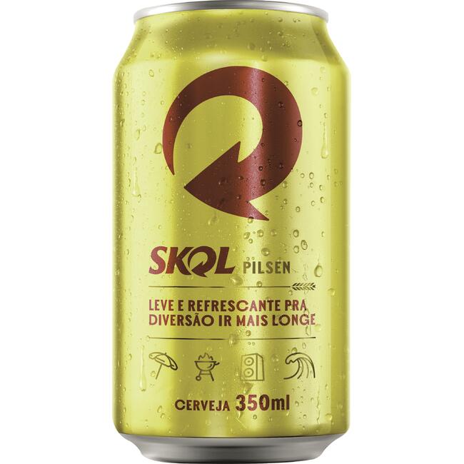 Cerveja Skol Pilsen Lata com 350ml