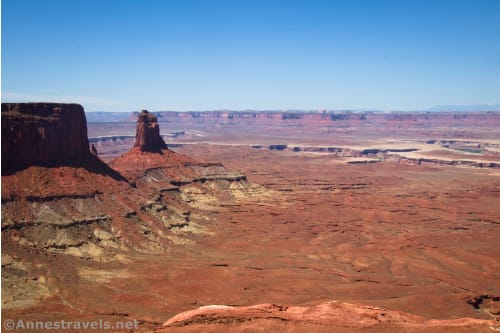 Candlestick Tower from the rim near the Wilhite Trail, Island in the Sky District of Canyonlands National Park, Utah