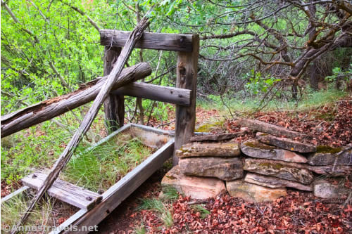 An old watering trough near Neck Spring, Island in the Sky District of Canyonlands National Park, Utah