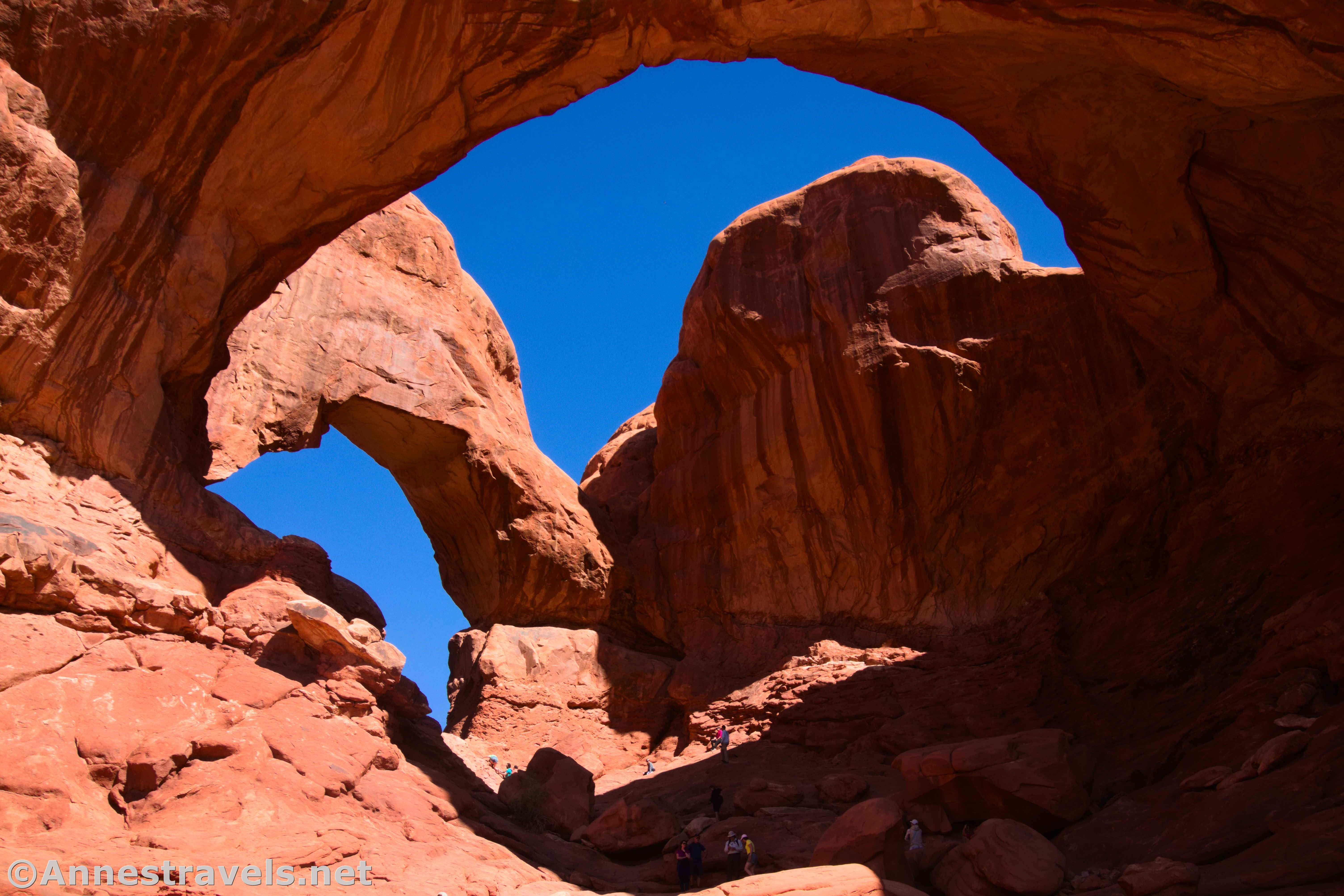 Double Arch in Arches National Park, Utah