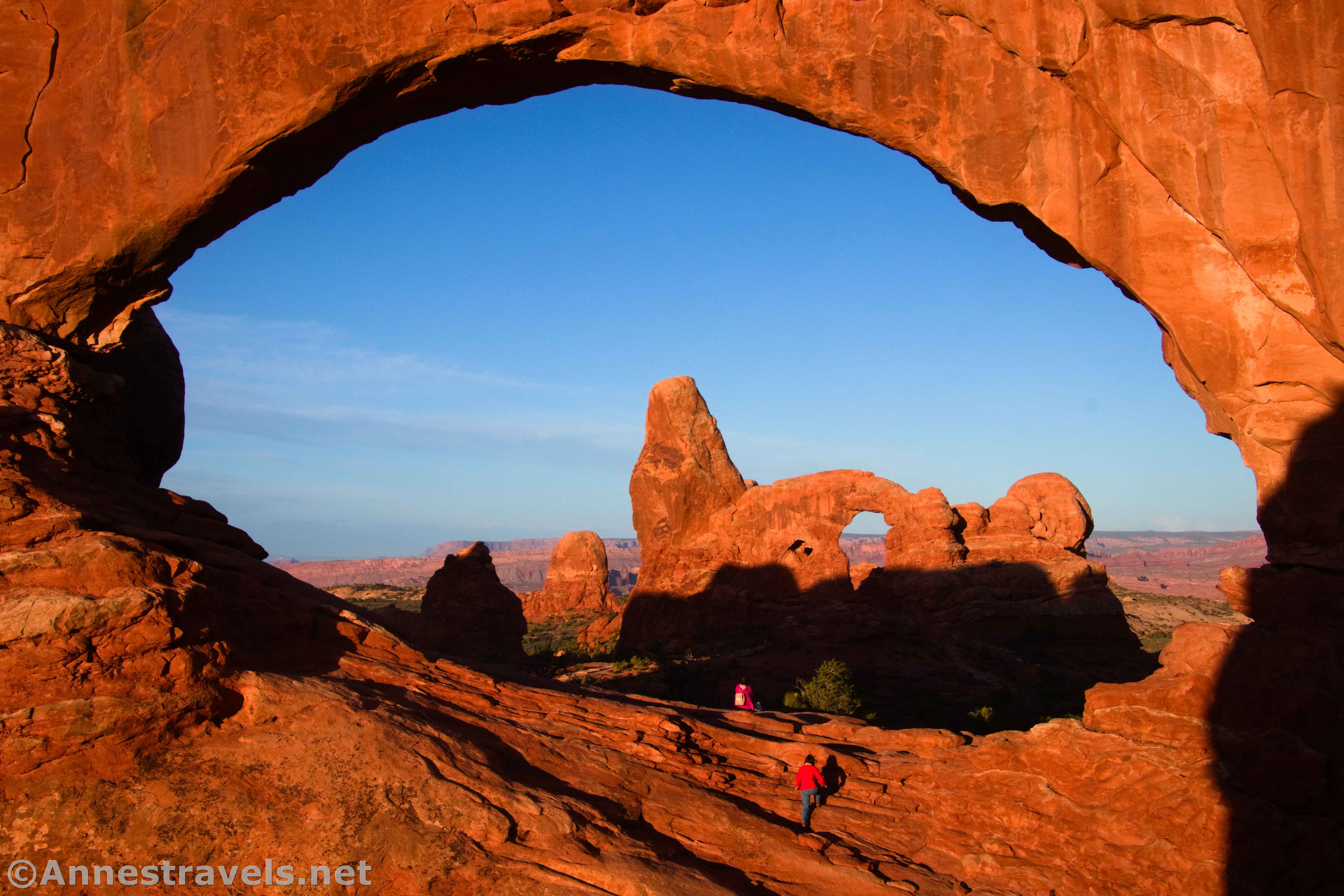 Turret Arch from North Window, Arches National Park, Utah