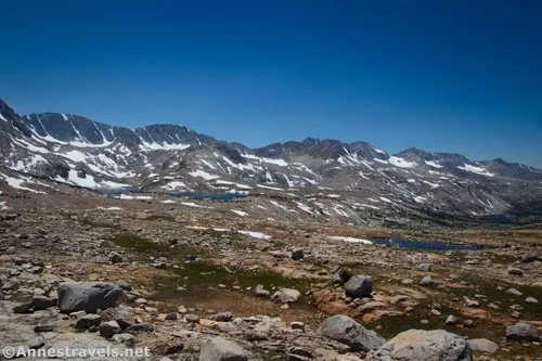 Humphreys Basin from the north side of Piute Pass, Inyo National Forest, California