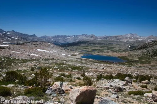 Humphreys Basin from the south side of Piute Pass, Inyo National Forest, California