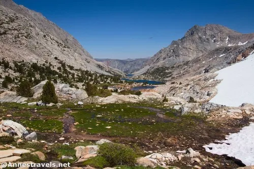 Looking back down the valley - you're almost at Piute Pass here! Inyo National Forest, California