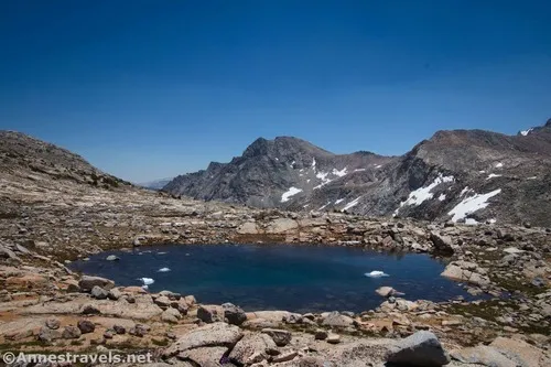 A small pond on the north side of Piute Pass, Inyo National Forest, California