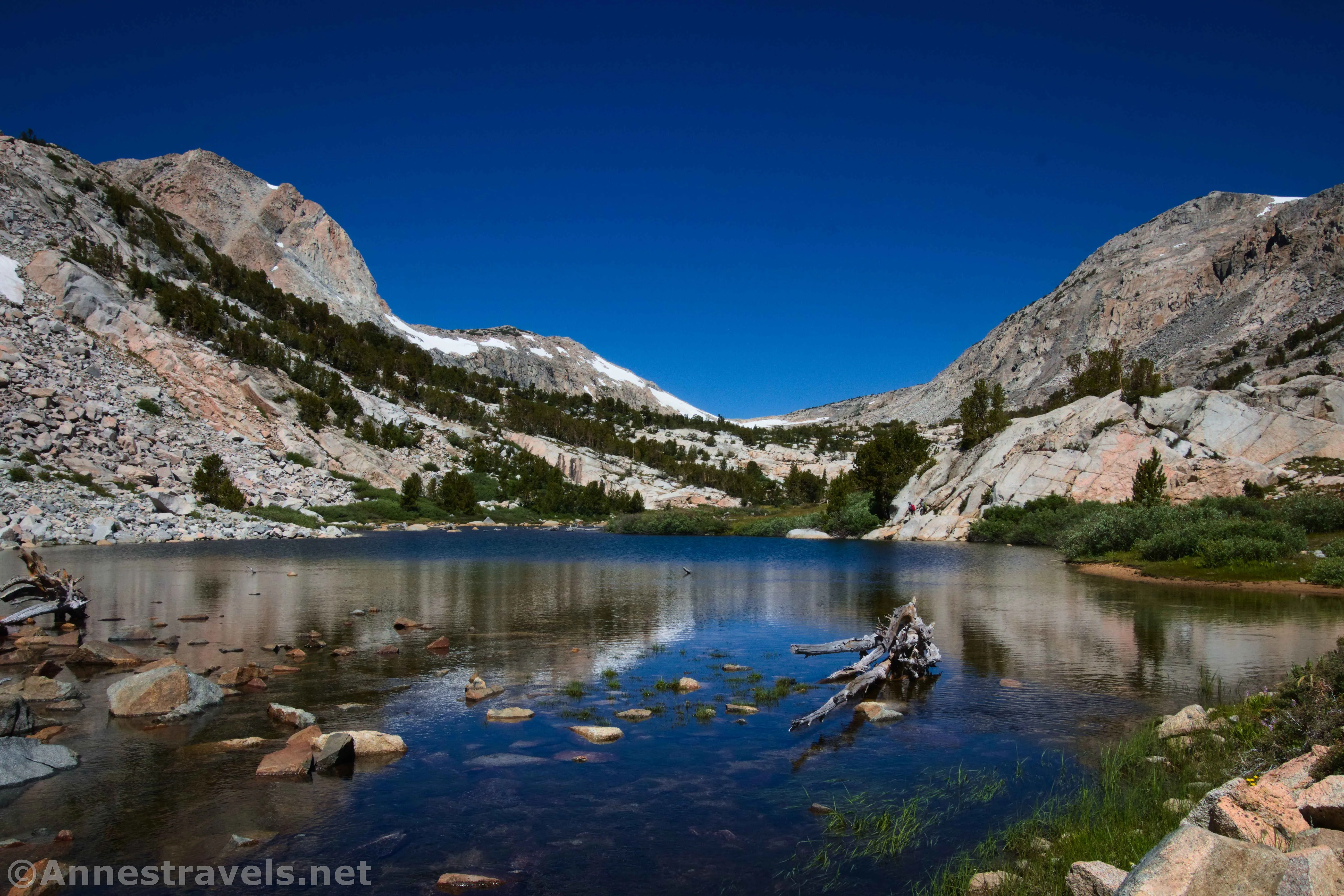 Loch Leven along the trail up to Piute Pass, Inyo National Forest, California