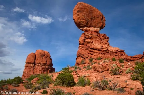 The Balanced Rock from the south, Arches National Park, Utah