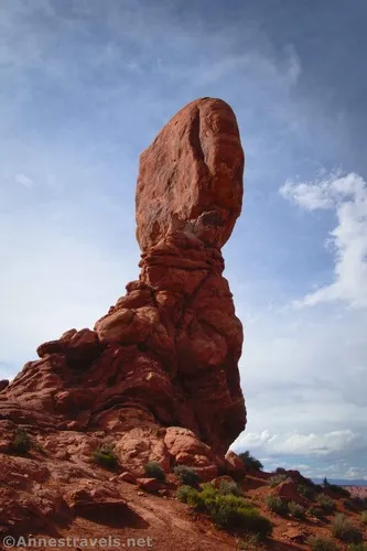 The north side of the Balanced Rock, Arches National Park, Utah