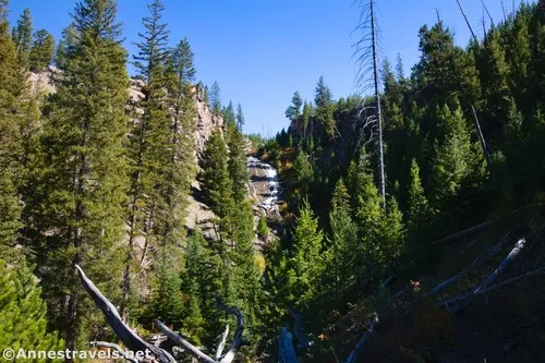 Wraith Falls, not zoomed in, Yellowstone National Park, Wyoming 