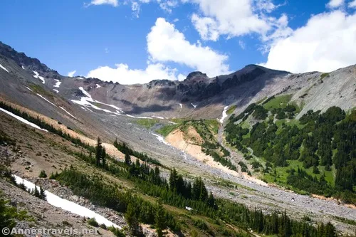 Views toward Glacier Basin near the Climber's Trail, Mount Rainier National Park, Washington