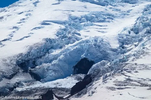 It's not an ice cave, but it looks like one!  Climbers Trail, Mount Rainier National Park, Washington