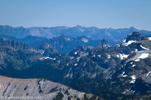 Mountains to the southeast from the Climber's Trail, Mount Rainier National Park, Washington