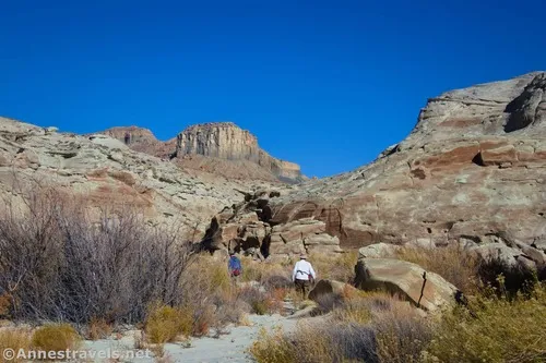 Hiking back up Resurrection Canyon, Glen Canyon National Recreation Area, Utah