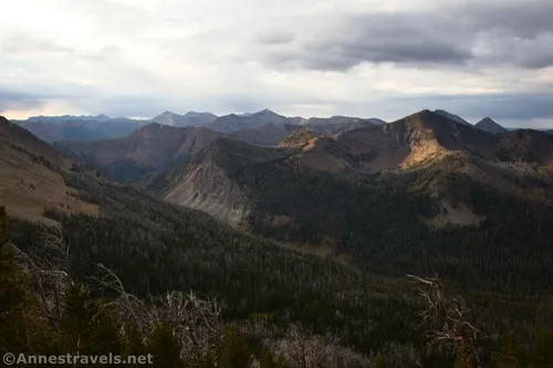 Looking southeast from Avalanche Peak, Yellowstone National Park, Wyoming