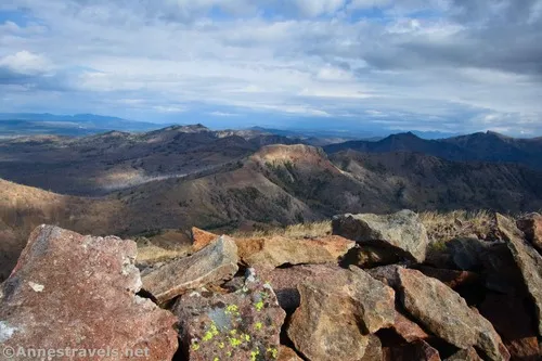 Looking northwest from Avalanche Peak, Yellowstone National Park, Wyoming