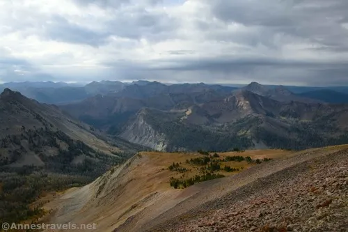 So many peaks to the southeast of Avalanche Peak, Yellowstone National Park, Wyoming