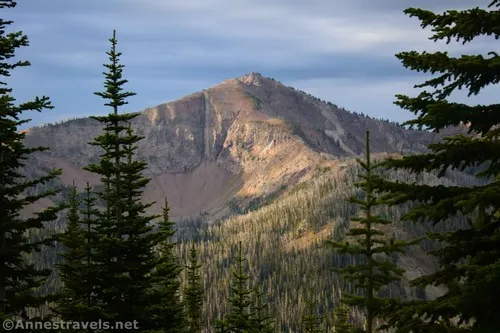 Top Notch Peak - back across the road while hiking up the Avalanche Peak Trail, Yellowstone National Park, Wyoming