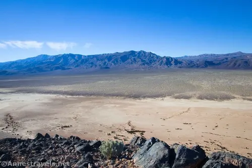 Looking southwest toward the Argus Range from Lake Hill, Death Valley National Park, California