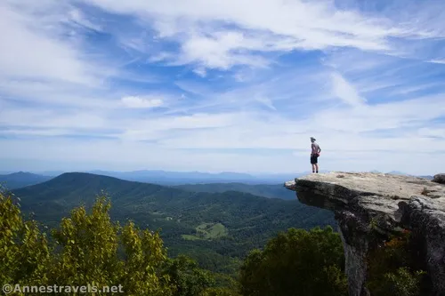 Another hiker on McAfee Knob, Jefferson National Forest, Virginia