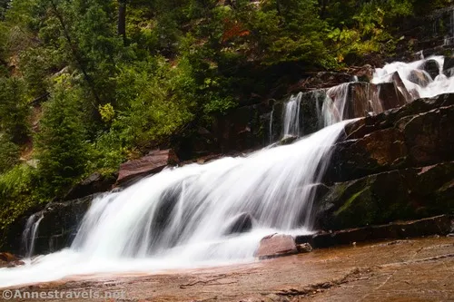 The bottom of Gloria Falls, Uinta-Wasatch-Cache National Forest, Utah