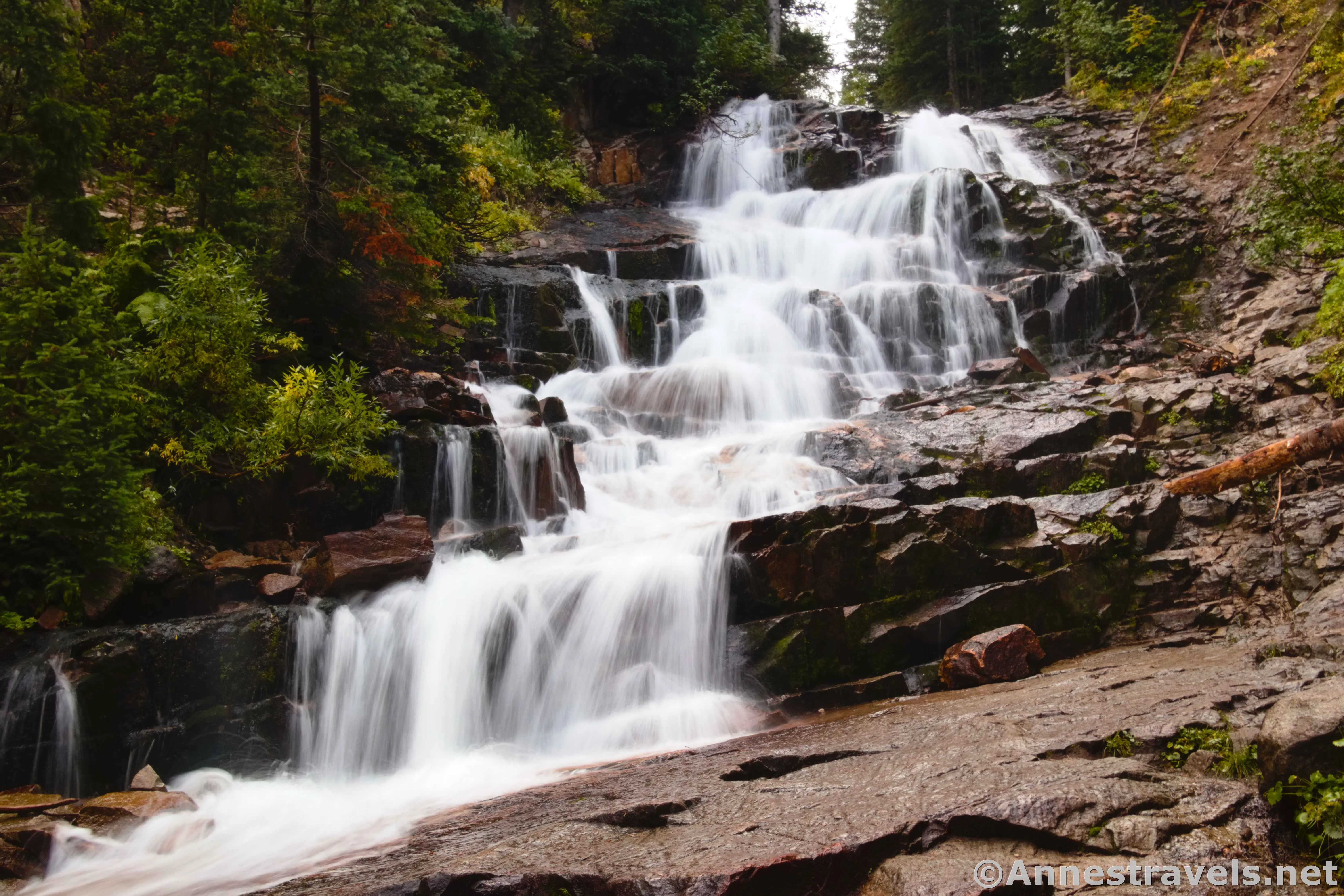 Gloria Falls in Little Cottonwood Canyon, Uinta-Wasatch-Cache National Forest, Utah