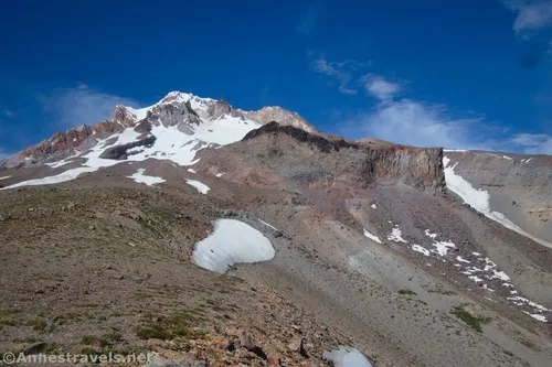 Views up toward Mt. Hood and Mississippi Head (on the right) above Paradise Park, Mount Hood National Forest, Washington