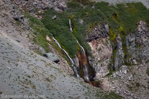 Waterfalls from the Zigzag Canyon Overlook above Paradise Park, Mount Hood National Forest, Washington