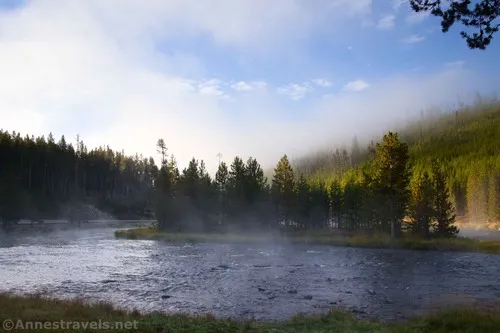 Above the Cascades of the Firehole River, Yellowstone National Park, Wyoming