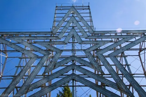 One last closeup of the Roanoke Star above Roanoke, Virginia