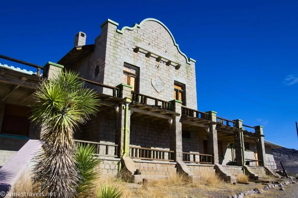 The train station in Rhyolite near Beatty, Nevada
