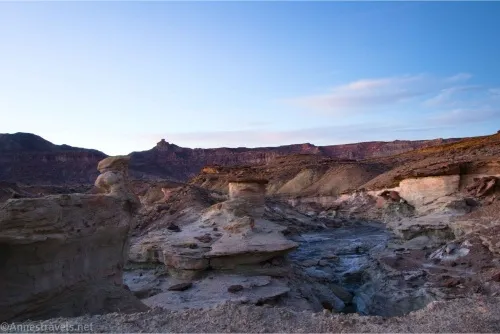 The sun setting over Wiregrass Canyon, Glen Canyon National Recreation Area, Utah