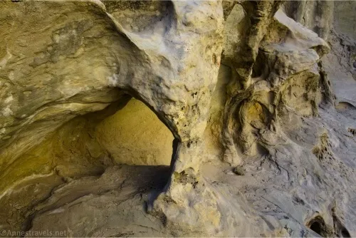 A small arch in the slot in Wiregrass Canyon, Glen Canyon National Recreation Area, Utah