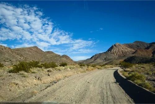 Driving up toward the Inyo Mine in Echo Canyon, Death Valley National Park, California