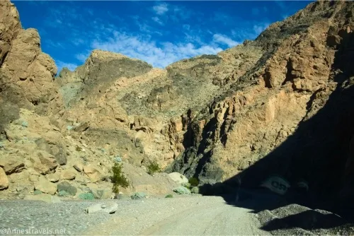 Entering the narrows of Echo Canyon, Death Valley National Park, California