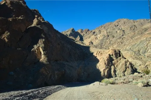 A campsite along the Echo Canyon Road, Death Valley National Park, California