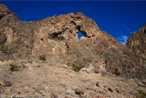 Eye of the Needle Arch in Echo Canyon, Death Valley National Park, California