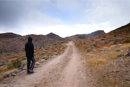 Hiking up the Lee's Camp Road, Death Valley National Park, California