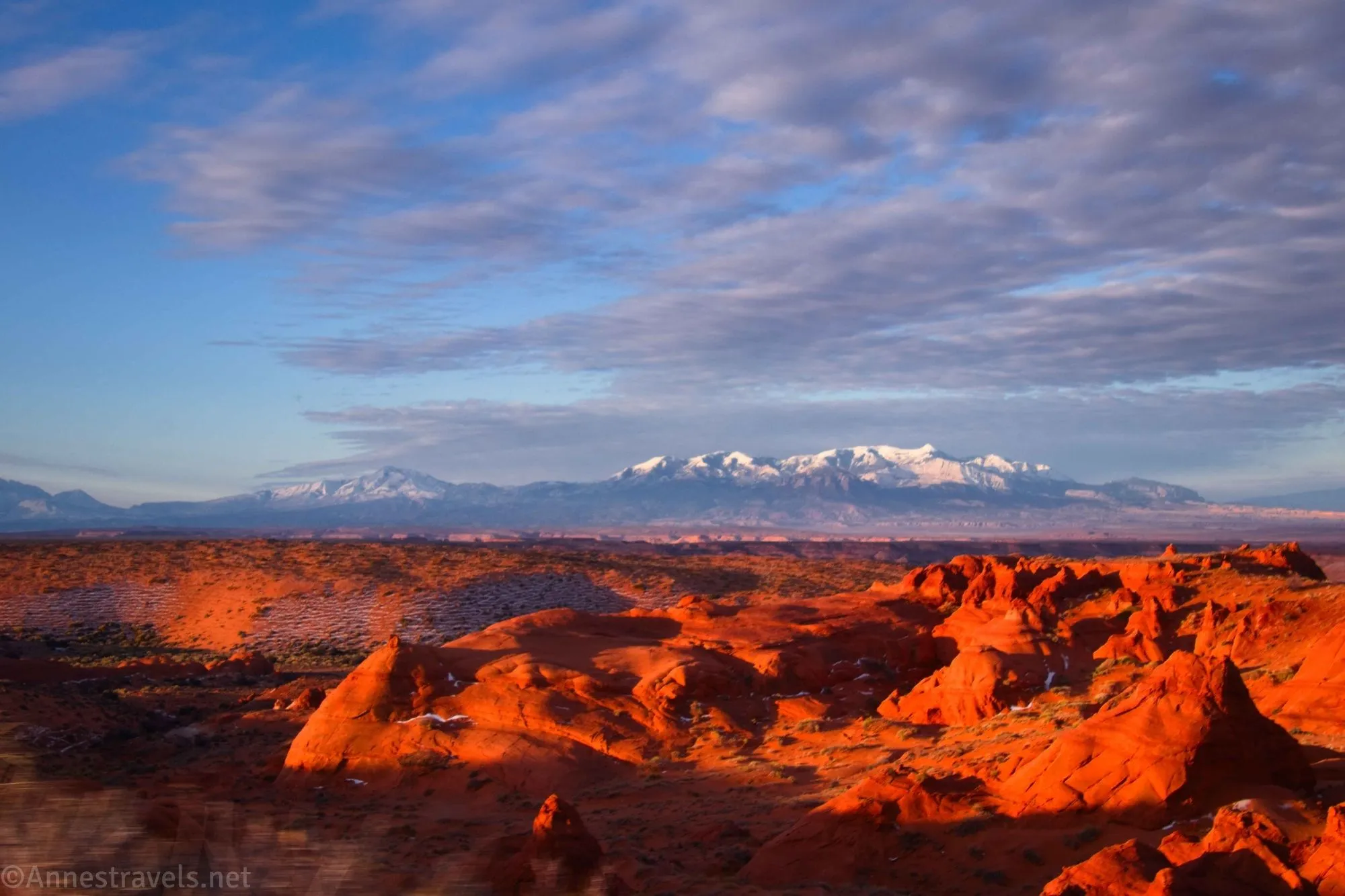 Perhaps a little over-edited, but it really looked like that! Robbers Roost and the Henry Mountains, Utah