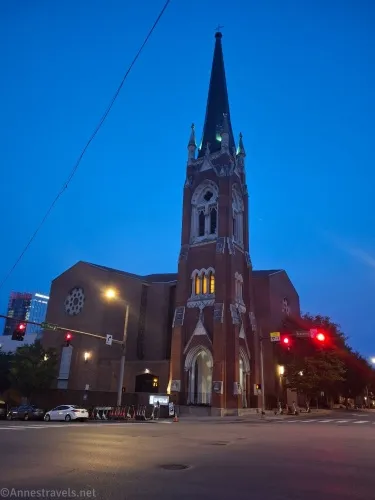 A church on our way to Broadway, Nashville, Tennessee