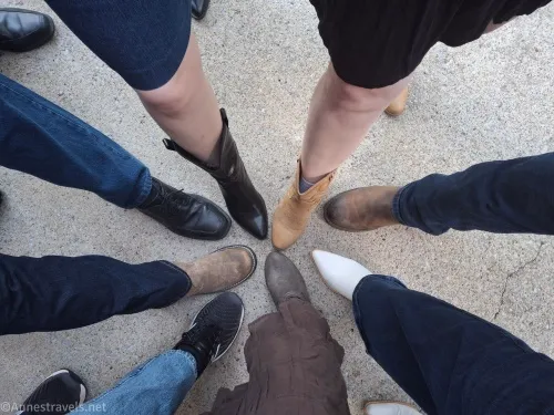 We all dressed up, put on cowboy boots, and... I even let my cousin brush some weird stuff called Makeup on my face!