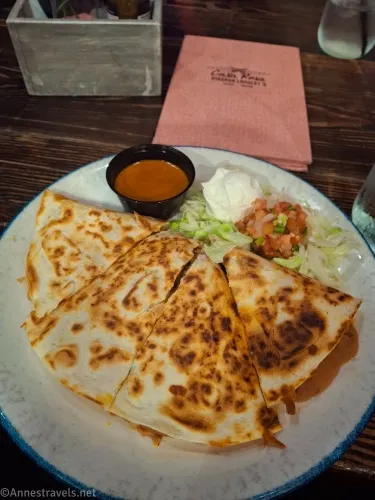 Steak Quesadilla at Marinda Lambert's Casa Rosa, Nashville, Tennessee