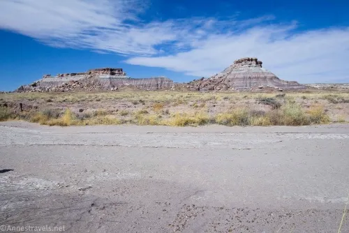 Entering the larger wash on the way to First Forest Point, Petrified Forest National Park, Arizona